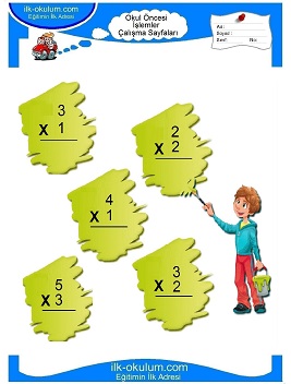 Çocuklar İçin toplam işlemi yaprak testleri 